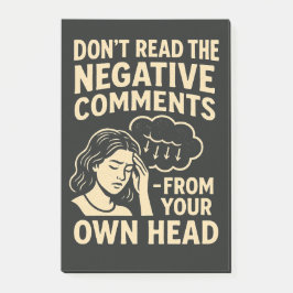 Don't read the negative comments post-it klebezettel