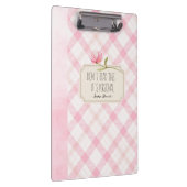 Don't Read This, It's Personal – Cute Pink Floral Klemmbrett (Rechts)