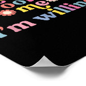Don't Roofie Me Ich bin Niedlich Poster (Ecke)