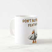 Don't Ruffle My Feathers – Buff Duck Edition Kaffeetasse (Vorderseite Links)