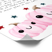 "Don't Say Baby" Halloween Baby Shower Game Poster (Ecke)