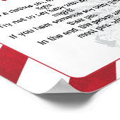 Dont Say Baby santa's Buchstabe Nordpol mit Postst Poster (Ecke)