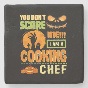 Dont Scare Cooking Koch Halloween Kostümgeschenk Steinuntersetzer