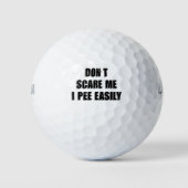 Dont Scare Me I Piss Easily Sarcastic Halloween Golfball (Vorderseite)