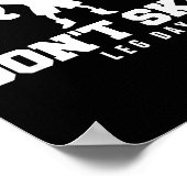 Don't Skip Leg Day Funny Fitness Apparel For Weigh Poster (Ecke)