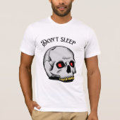 Don't Sleep Gothic Skull Graphic T-Shirt (Vorderseite)