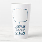 Don't Speak Milchtasse (Vorderseite)
