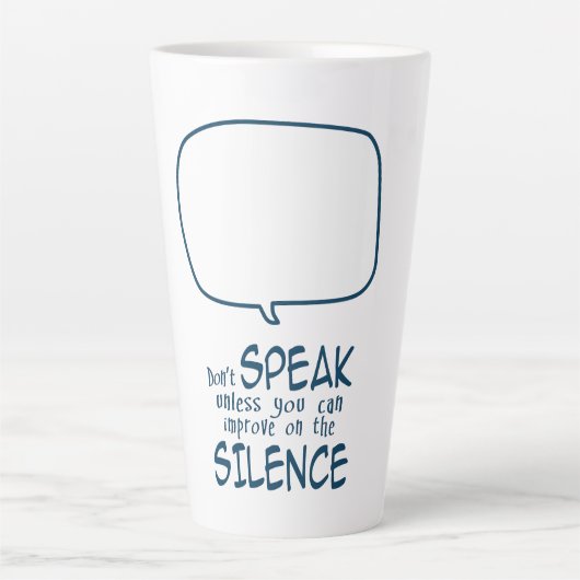 Don't Speak Milchtasse (Vorderseite)