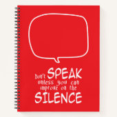Don't Speak Notizblock (Vorderseite)