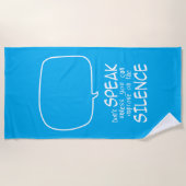 Don't Speak Strandtuch (Vorderseite)