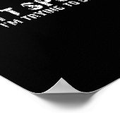 Don't Spot Me1  Poster (Ecke)