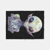 Dont Stop Believin Believe In Aliens Fleecedecke (Vorderseite (Horizontal))