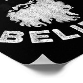 Don't Stop Believin' Cool Shades Santa Poster (Ecke)