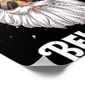 Dont Stop Believin Santa Funny Christmas Boys Kid  Poster (Ecke)