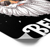 Dont Stop Believin Santa Funny Christmas Boys Kid  Poster (Ecke)