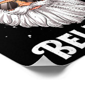 Don't Stop Believin Santa Funny Christmas Boys Kid Poster (Ecke)