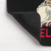 Don't Stop Believing, Funny Santa, Winter Christma Mousepad (Ecke)