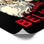 Don't Stop Believing, Funny Santa, Winter Christma Poster (Ecke)