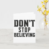 Don't Stop Believing Motivation  Karte (Gelbe Blume)