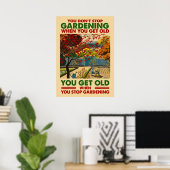 Don't Stop Gardening Poster (Heimbüro)