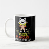 Don't Stop Meow Die Purrcury Funny Cat Music Pun G Kaffeetasse (Links)