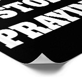 Don't Stop Praying, Pray About Everything  Poster (Ecke)