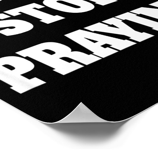 Don't Stop Praying, Pray About Everything  Poster (Ecke)