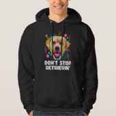 Dont Stop Retrievin Labrador Retriever Animal Pun  Hoodie (Vorderseite)