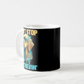 Don't Stop Retrievin - Retro Golden Retriever Dog Kaffeetasse (Vorderseite Links)