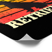 Don't Stop Retrieving Retro Golden Retriever Mom D Poster (Ecke)