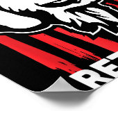 Don't Stop Retrieving Shirt American Flag Golden R Poster (Ecke)