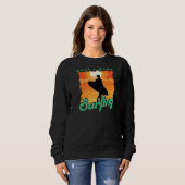 Don't Stop Surfing  Surfer Back Print Sweatshirt (Vorne ganz)