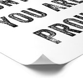 Don't Stop Until You Are Proud Insrational Motivat Poster (Ecke)