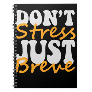 Dont Stress Just Breve Dyslexia Teacher Adhd Gift Notizblock