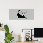 Don't Stress Out The Cat Funny Poster (Heimbüro)