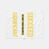 Don't Succeed Statistically Significant Science Pu Fleecedecke (Vorderseite (Horizontal))