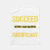 Don't Succeed Statistically Significant Science Pu Fleecedecke (Vorderseite)