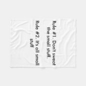 Dont Sweat The Small Stuff  Fleecedecke (Vorderseite (Horizontal))