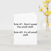 Dont Sweat The Small Stuff  Karte (Gelbe Blume)