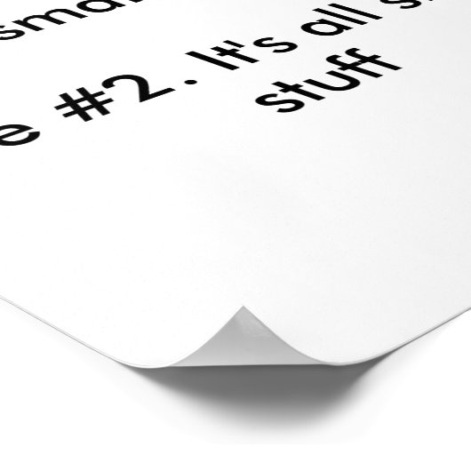 Dont Sweat The Small Stuff  Poster (Ecke)