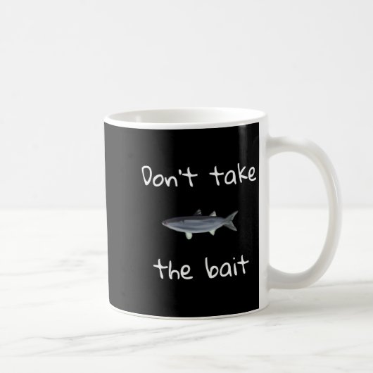 Dont Take The Bait Mullet Fish Artwork Painting  Kaffeetasse (Rechts)