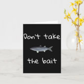 Dont Take The Bait Mullet Fish Artwork Painting Karte (Gelbe Blume)