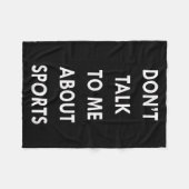 Don't Talk To Me About Srts Men Women Gift Funny Q Fleecedecke (Vorderseite (Horizontal))