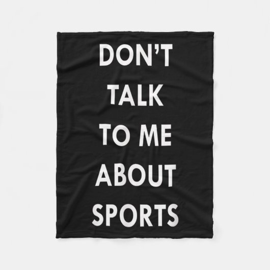 Don't Talk To Me About Srts Men Women Gift Funny Q Fleecedecke (Vorderseite)