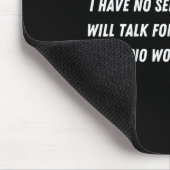 Don't Talk To Me - Funny Distracted Add Shirt  Mousepad (Ecke)
