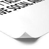 Don't Talk To Me I Have Social Anxiety Introvert F Poster (Ecke)