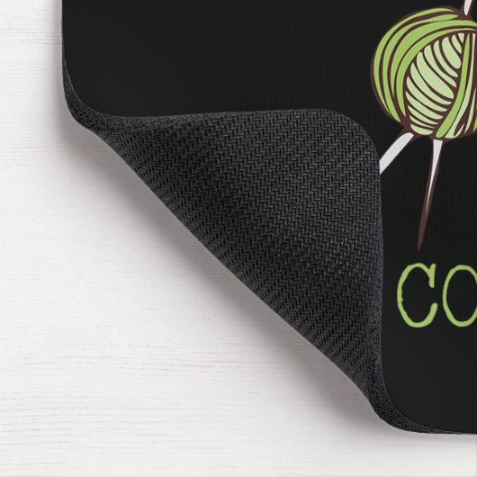 Don't Talk To Me I'm Counting Crochet Knitting Quo Mousepad (Ecke)