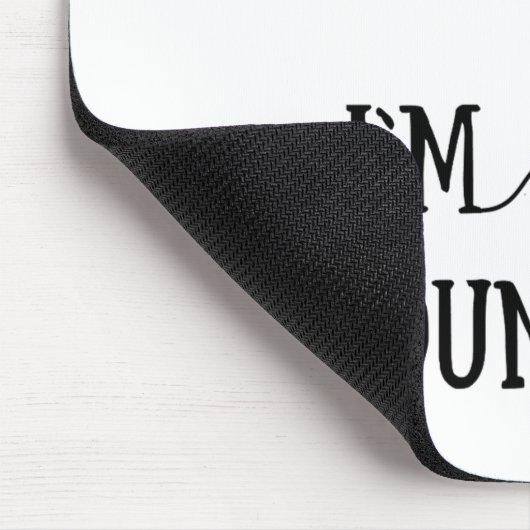 Dont Talk To Me Im Counting Funny Crochet  Mousepad (Ecke)