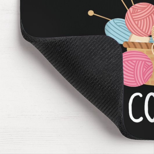 Don't Talk To Me I'm Counting - Funny Knitter Gift Mousepad (Ecke)