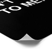 Don't Talk To Me Secret Masked Performer  Poster (Ecke)